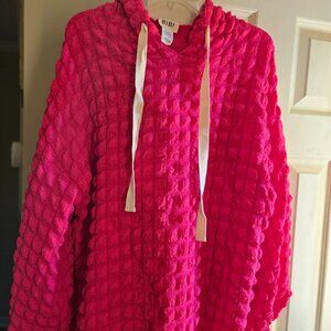 BiBi bubble jacket in hot pink L, NWT, cute for any age